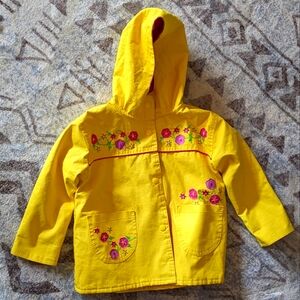 Wippette kids vintage yellow rain coat